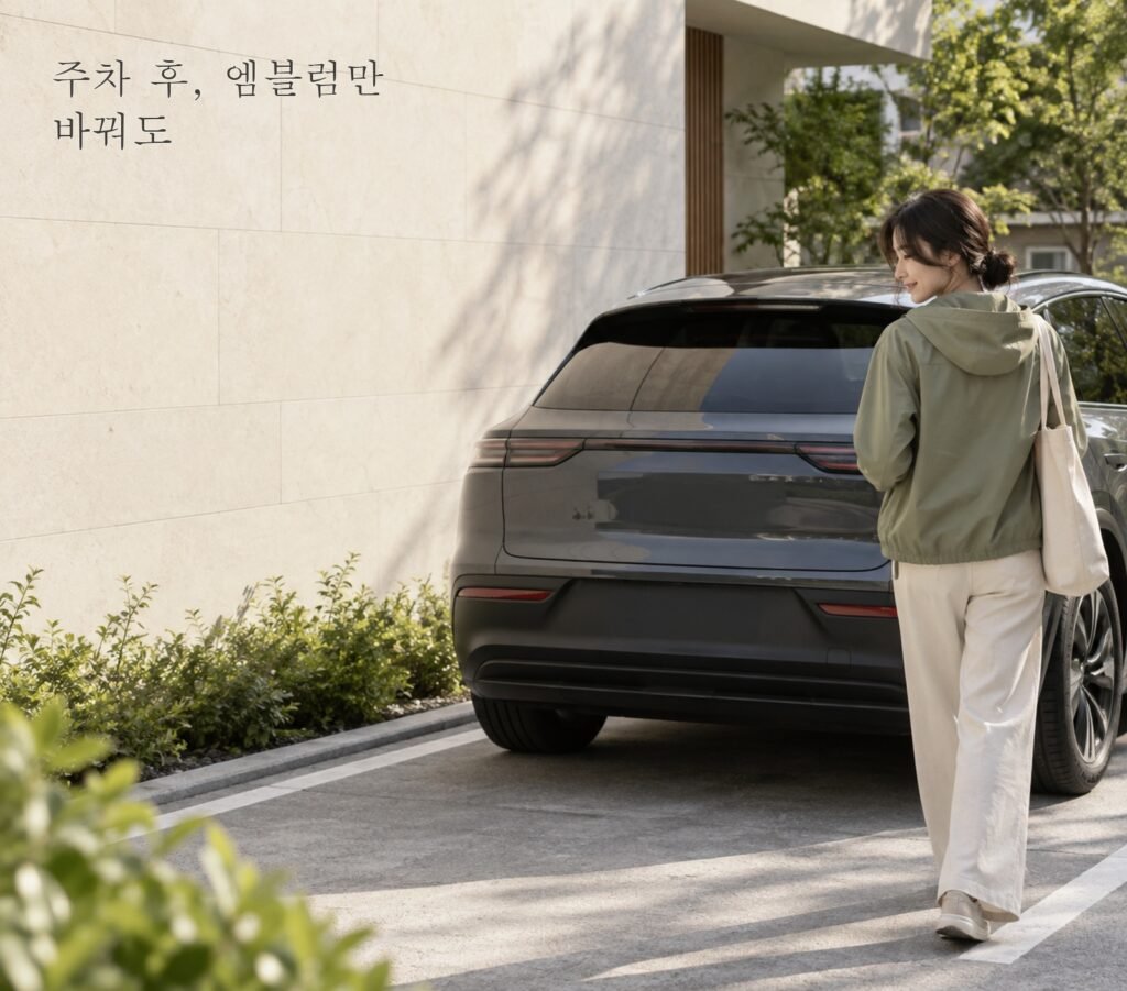 테슬라 엠블럼에 어울리는 작은 포인트 고르기